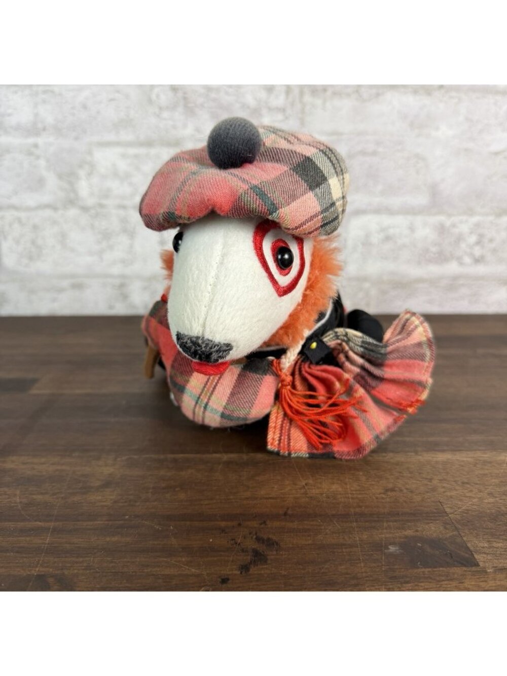 Target Bullseye Scottish Bagpiper Plaid Dog 2015 Plush Stuffed Animal 878/2500